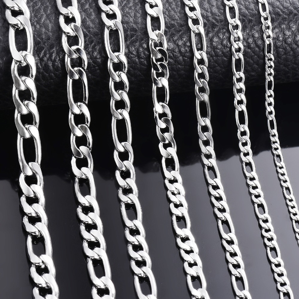 HipHop Stainless Steel Titanium Steel Jewelry Figaro Cuba Chain Men And Women Accessories Chain - Image 3