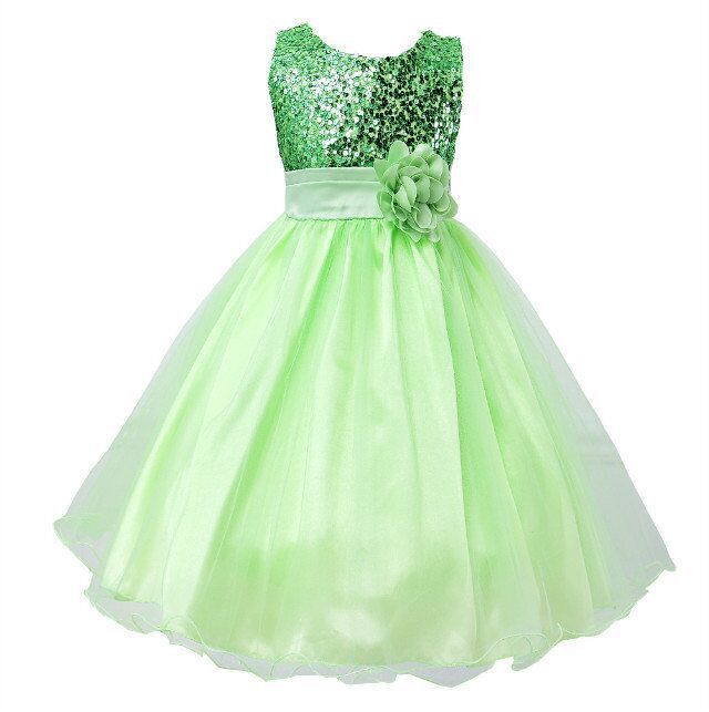 Baby Sequin Dress Flower Girl Wedding Princess Dress - Image 8