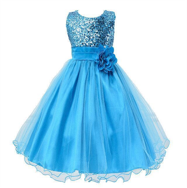 Baby Sequin Dress Flower Girl Wedding Princess Dress - Image 10