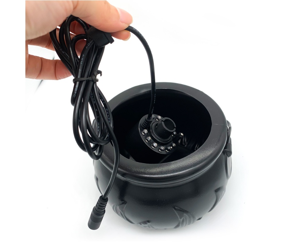 Halloween Witch Pot Smoke Machine LED Humidifier Color Changing Creepy Decor - Image 9