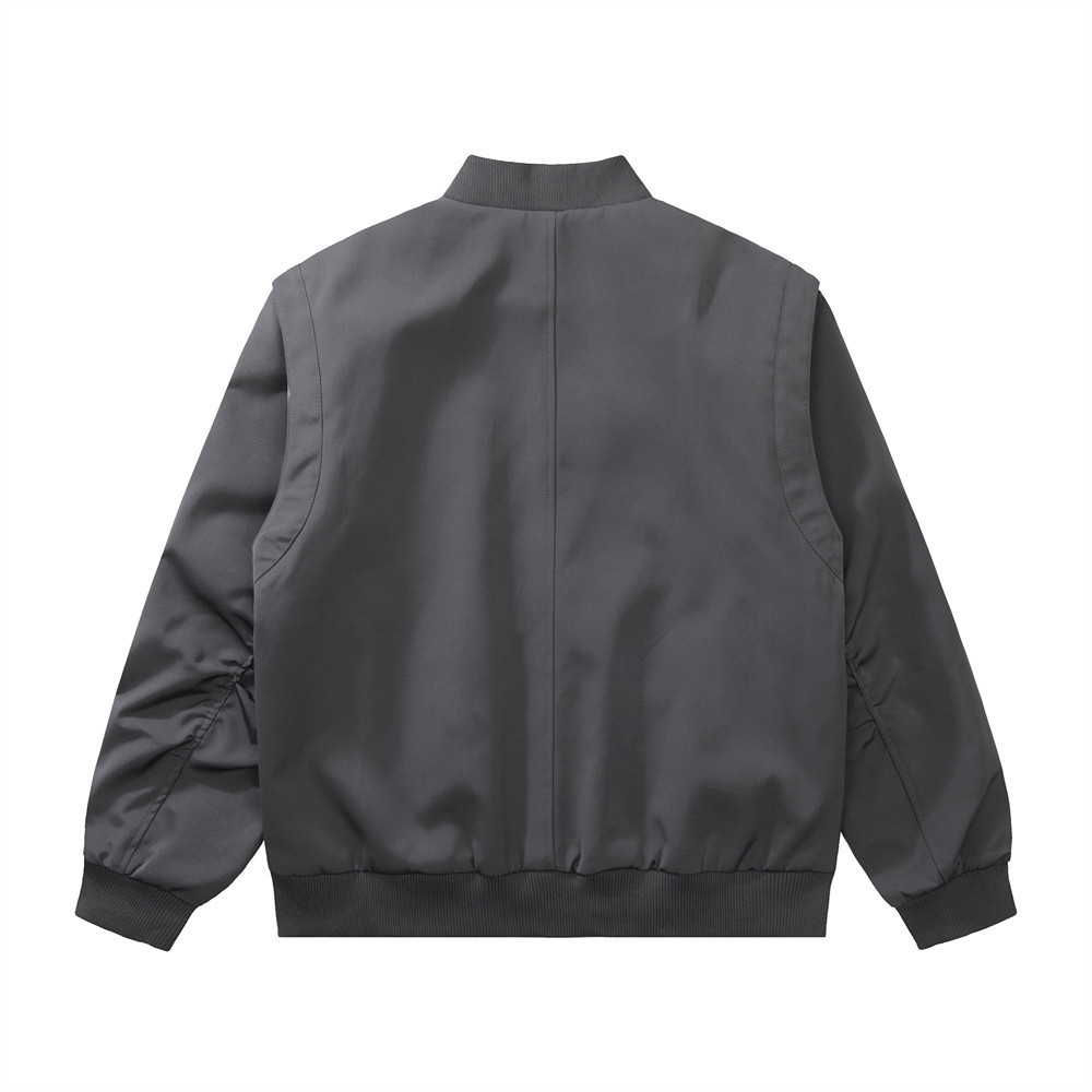 Pure Color Quilted Jacket Men - Image 10