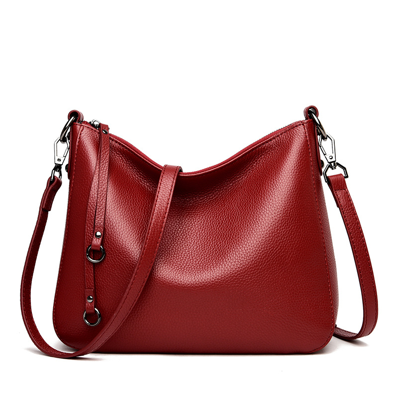 Tote Bag Women's Large Capacity Leather Messenger Bag - Image 7