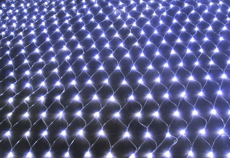 Christmas led lights string lights outdoor waterproof fishnet lights full of stars paved holiday lights wedding ins decorative lights - Image 2