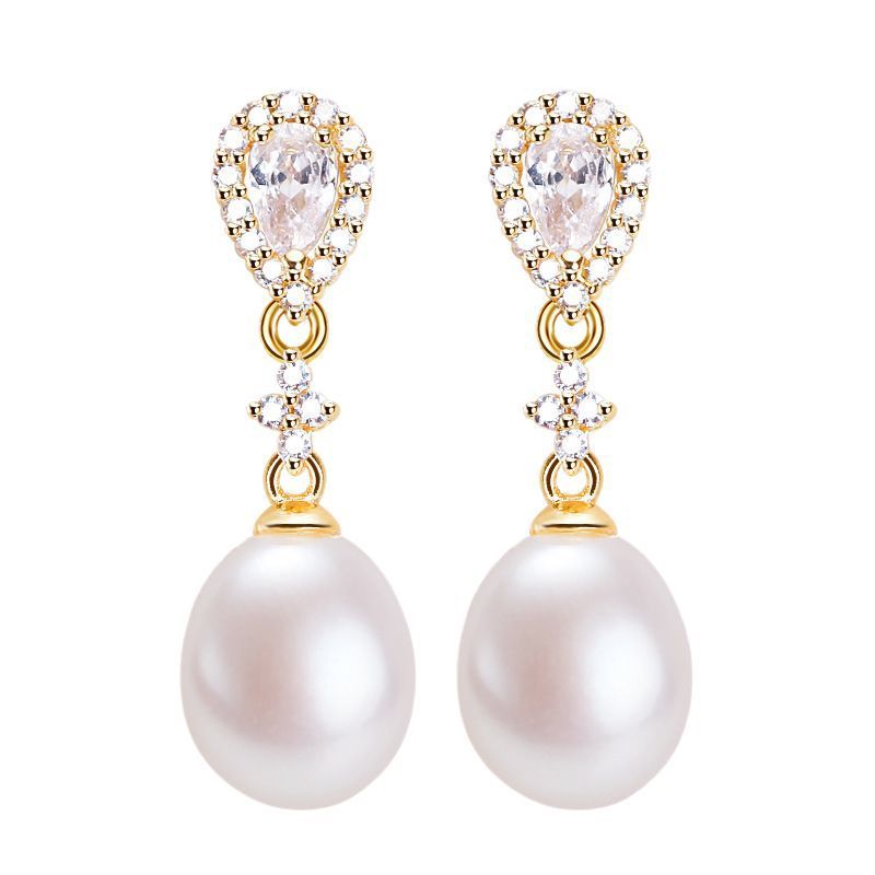 Pearl Earrings Female Affordable Luxury Style Advanced Micro Inlaid Zircon - Image 6