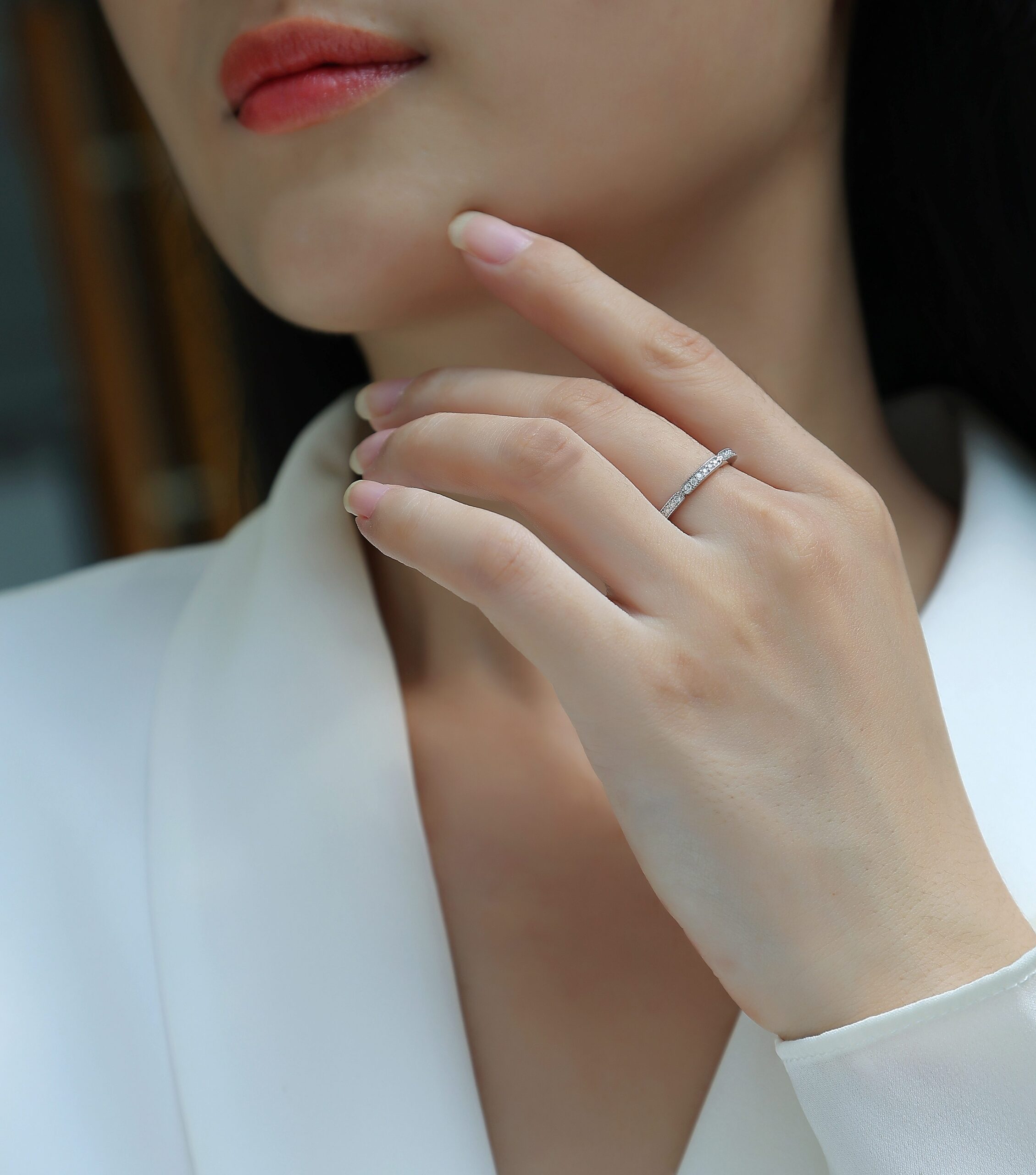 Youth - A Fashionable And Luxurious Jewelry Accessory Set With Moissanite S925 Sterling Silver And Platinum-plated Diamond - Image 3