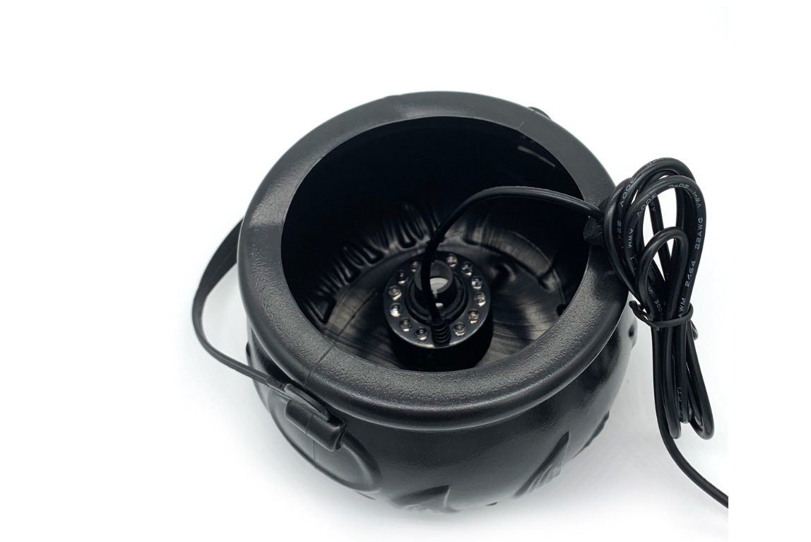 Halloween Witch Pot Smoke Machine LED Humidifier Color Changing Creepy Decor - Image 6