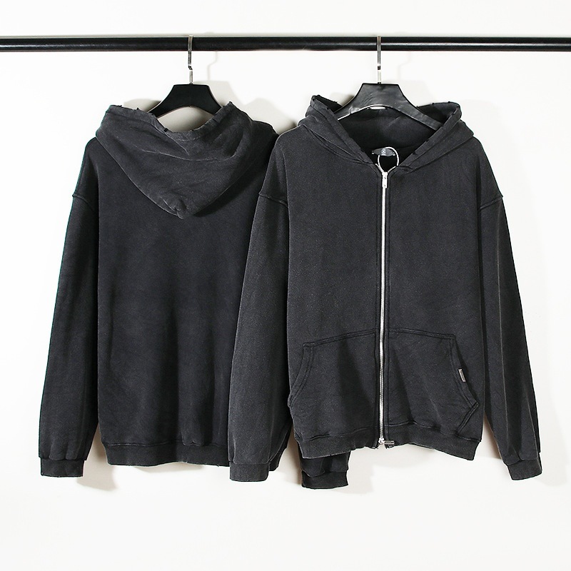 Simple Hooded Zipper Sweatshirt Cardigan For Men - Image 2