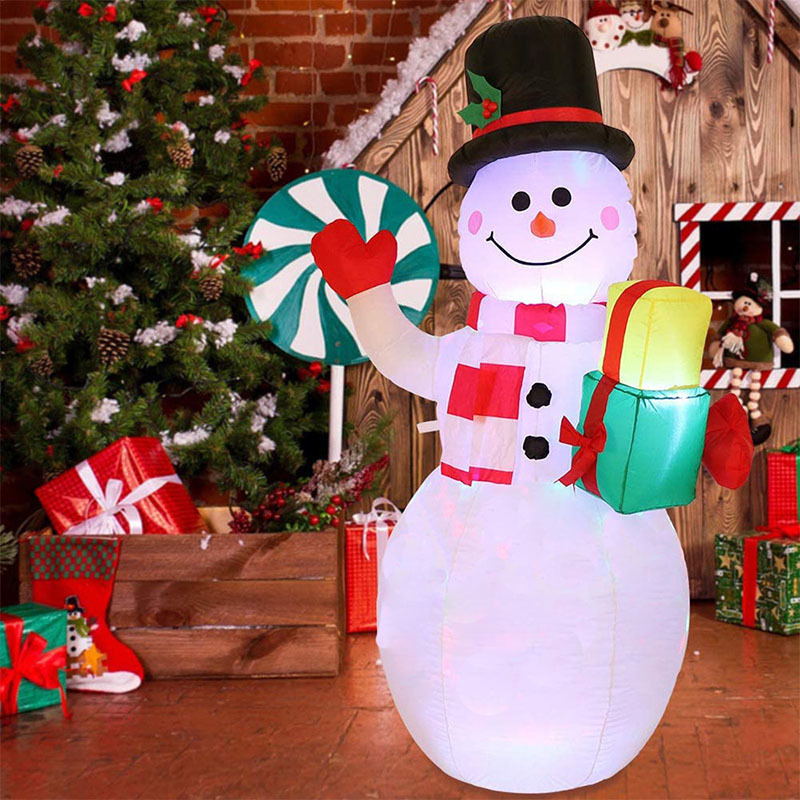 Christmas LED Lights Glowing Santa Tree Snowman Inflatable Doll Outdoor Yard Garden Decor - Image 8