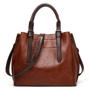 Retro Handbag Contrast Shoulder Women Bag Big Bag