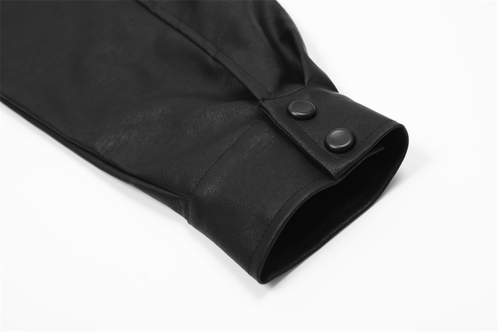 Fashion Personality Biker's Leather Jacket Men - Image 3