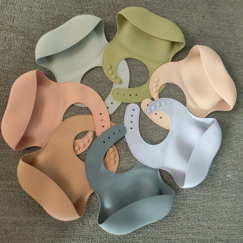 Soft Waterproof Silicone Baby Bib with Food Catcher, Baby Silicone Bib - Image 5
