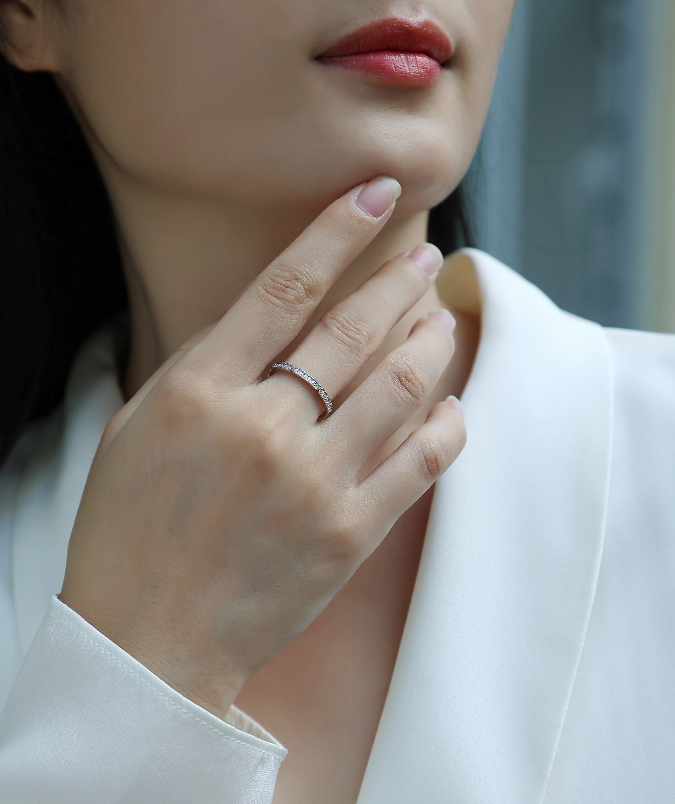 Youth - A Fashionable And Luxurious Jewelry Accessory Set With Moissanite S925 Sterling Silver And Platinum-plated Diamond - Image 6