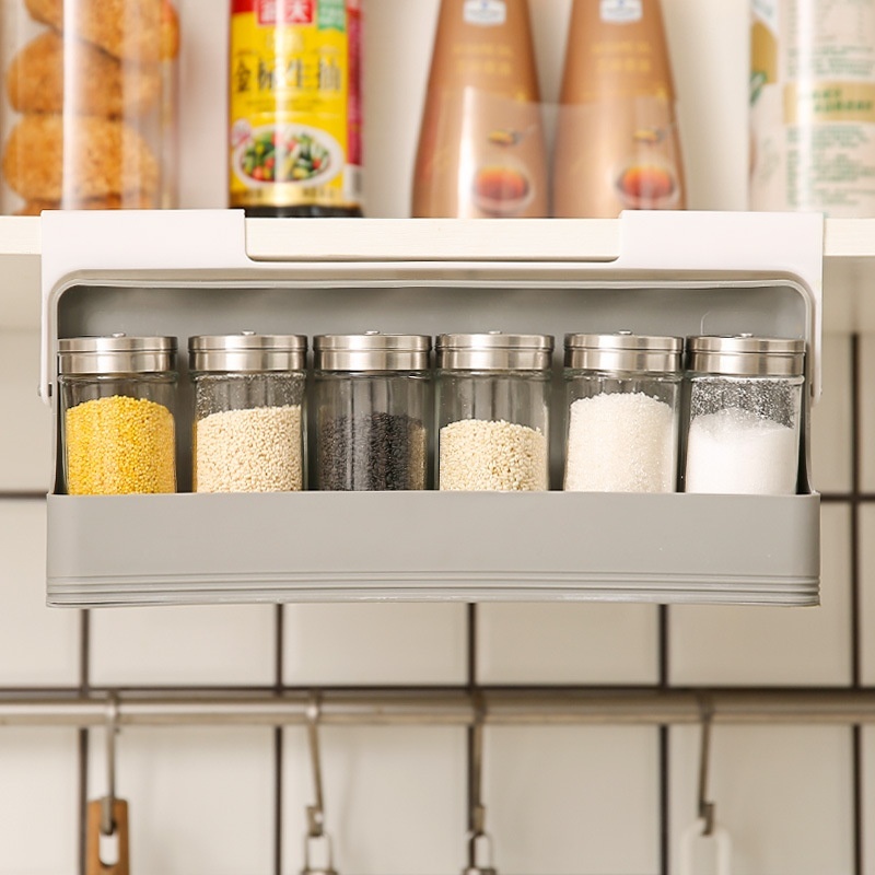 Seasoning Bottle Kitchen Hanging Storage Rack Household Punch-free Kitchen Gadgets - Image 2