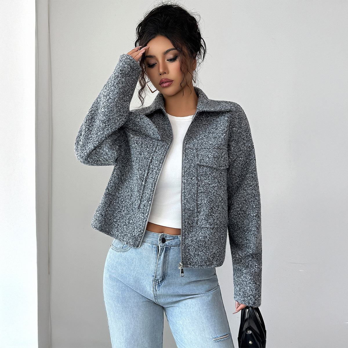 Elegant Long-sleeved Jacket For Women - Image 5