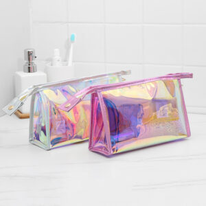 Transparent Laser Cosmetic Bag Women's Portable And Simple Waterproof