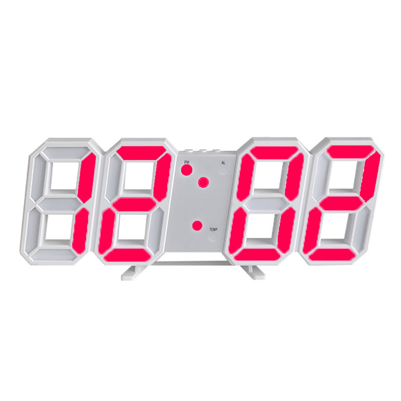 Digital Wall Mounted Clock LED Electronic Gift Alarm Clock Large Clock Temperature Clock - Image 4
