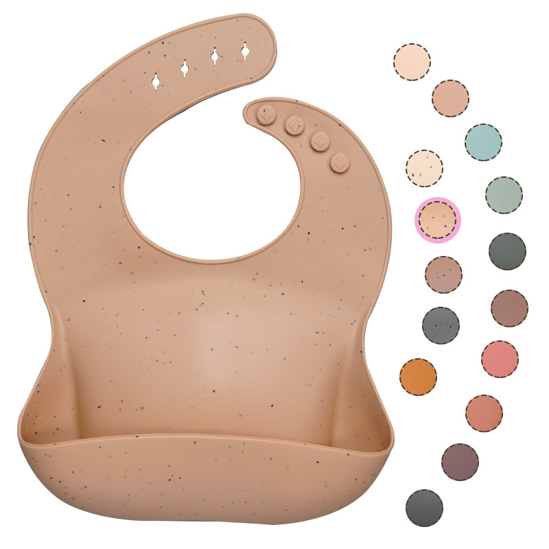 Soft Waterproof Silicone Baby Bib with Food Catcher, Baby Silicone Bib - Image 2