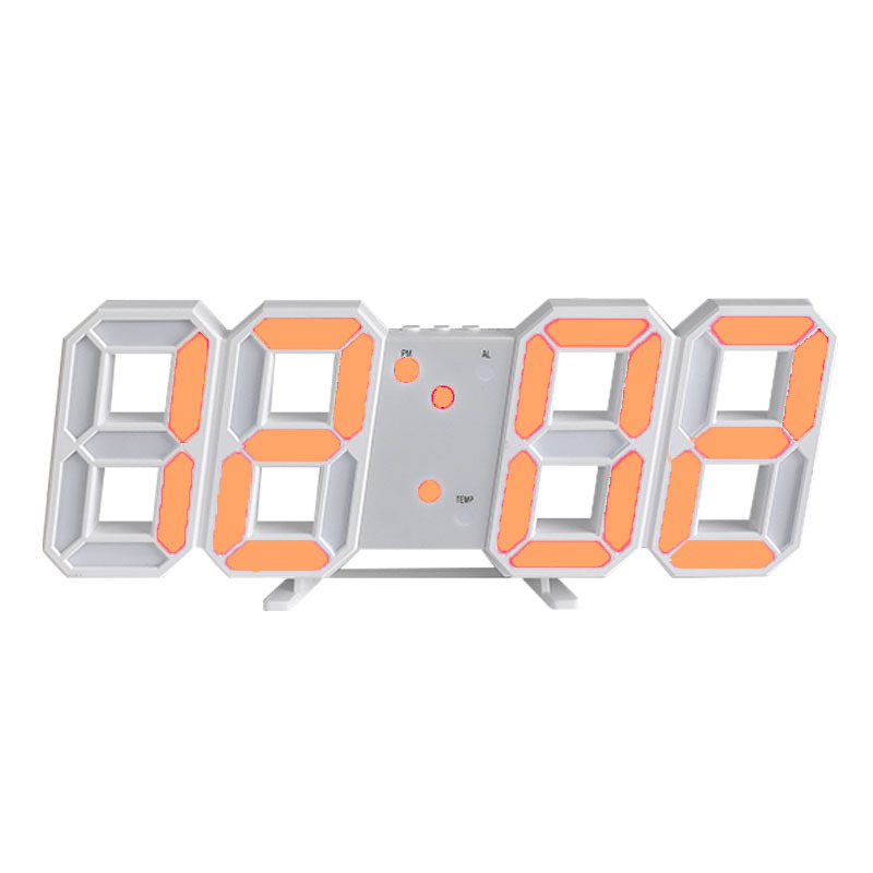 Digital Wall Mounted Clock LED Electronic Gift Alarm Clock Large Clock Temperature Clock - Image 2