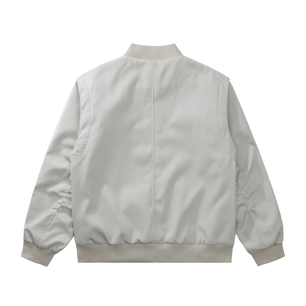 Pure Color Quilted Jacket Men - Image 9