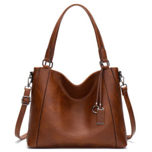 Casual Simple Women's Portable Hand-carrying Shoulder Pu Messenger Bag