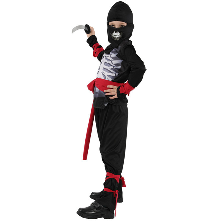 Halloween Children's Little Boy Costume Carnival Costumes Magic Play B- 0192 Skull - Image 8