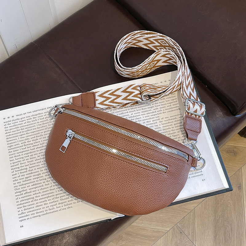 Wide Shoulder Strap Large Capacity Saddle Bag - Image 2