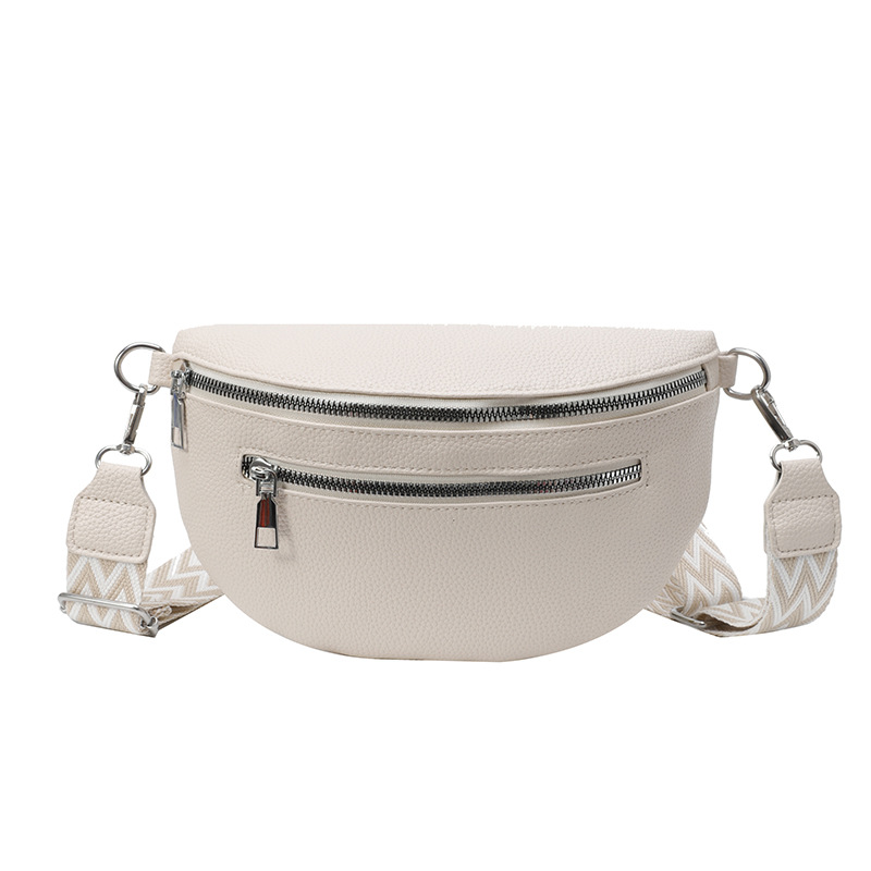 Wide Shoulder Strap Large Capacity Saddle Bag - Image 7