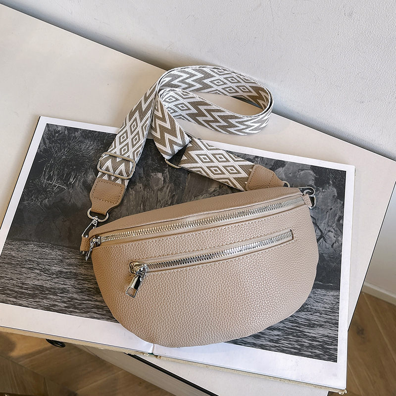 Wide Shoulder Strap Large Capacity Saddle Bag - Image 4