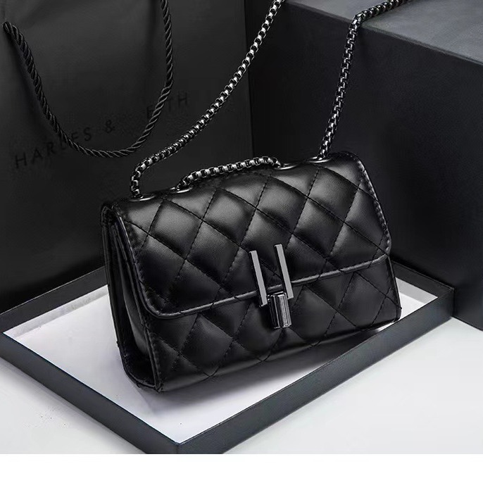 Rhombus Chain Bag Fashion Shoulder Messenger - Image 3
