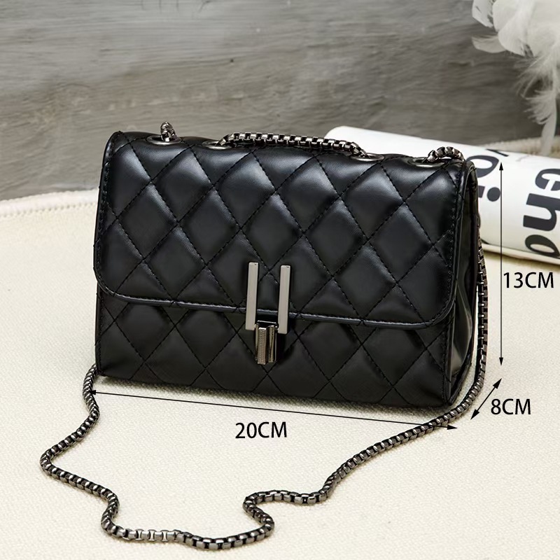 Rhombus Chain Bag Fashion Shoulder Messenger - Image 7