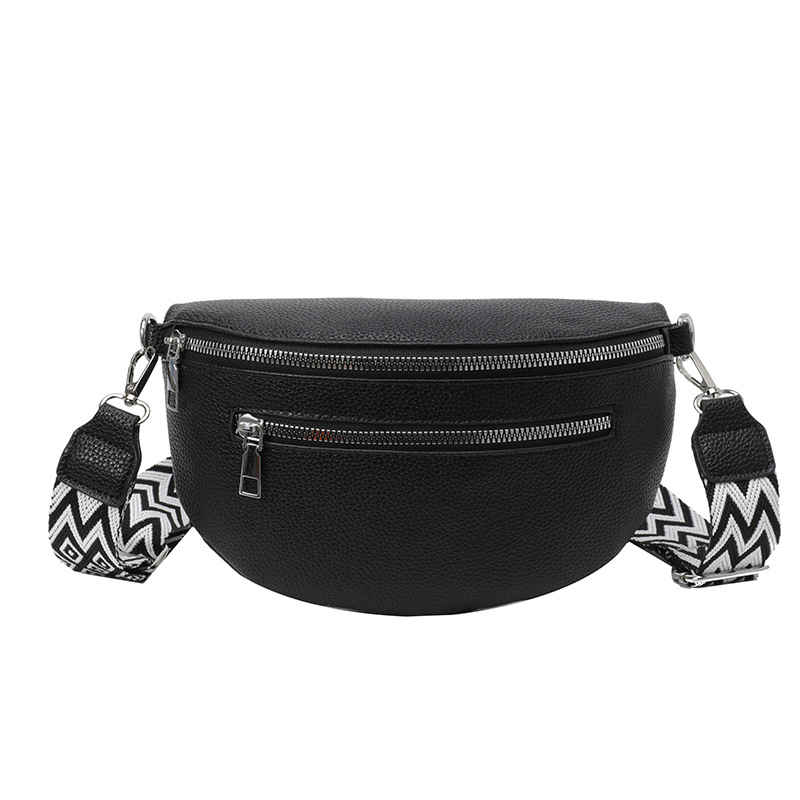 Wide Shoulder Strap Large Capacity Saddle Bag - Image 6