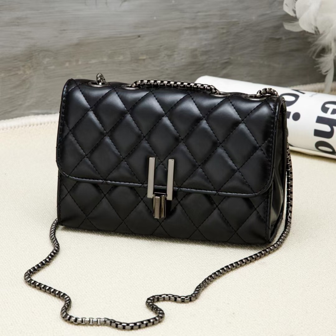 Rhombus Chain Bag Fashion Shoulder Messenger - Image 8