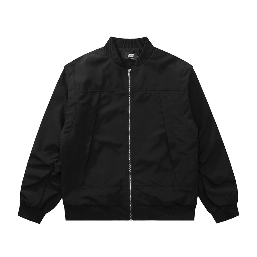 Pure Color Quilted Jacket Men - Image 7