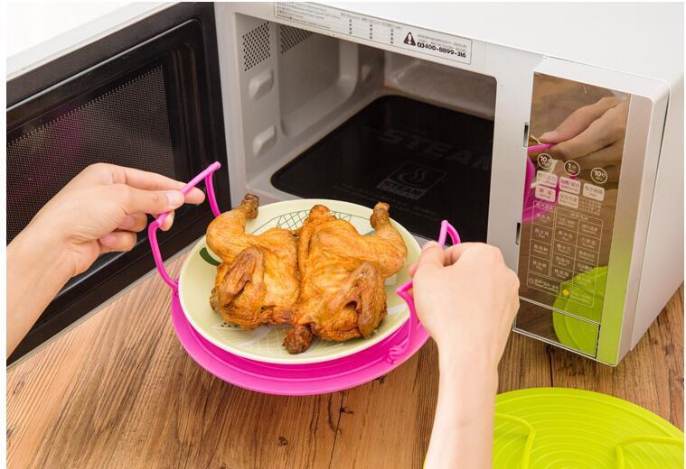 Multifunctional Microwave Layered Steaming Rack Kitchen Gadgets - Image 4