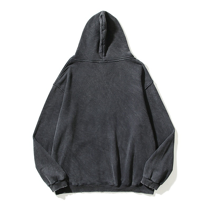 Simple Hooded Zipper Sweatshirt Cardigan For Men - Image 4