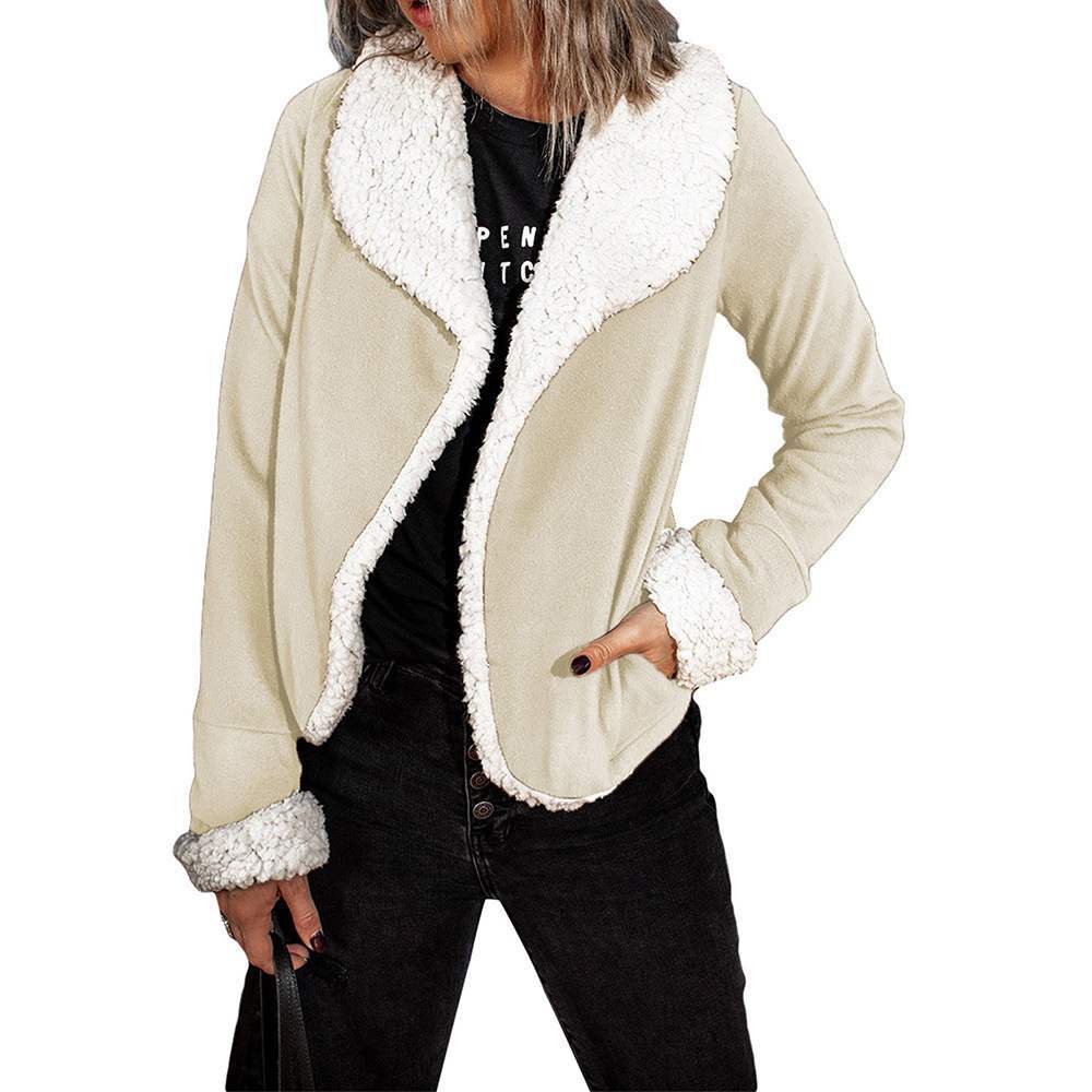 Jacket Women Autumn Faux Suede Pull - Image 6