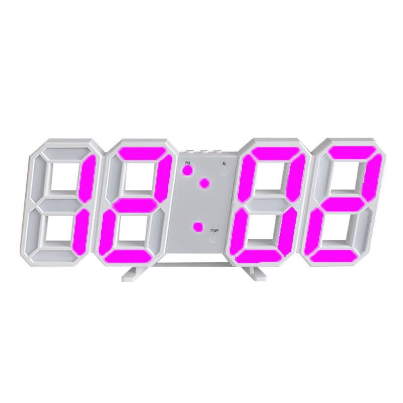 Digital Wall Mounted Clock LED Electronic Gift Alarm Clock Large Clock Temperature Clock - Image 3
