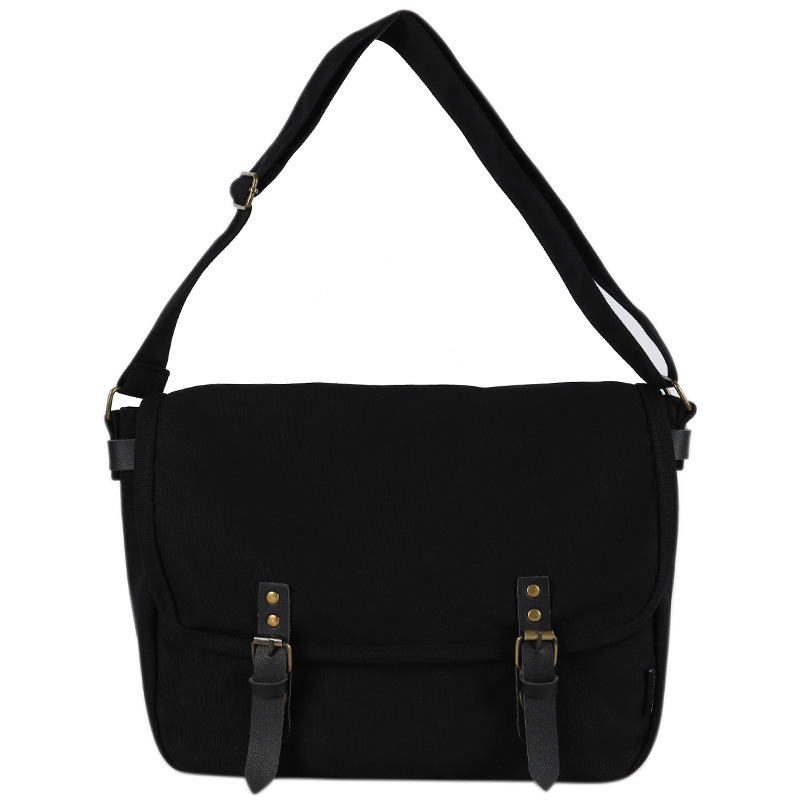 Tooling Messenger Bag Retro Flip Canvas Schoolbag - Image 8