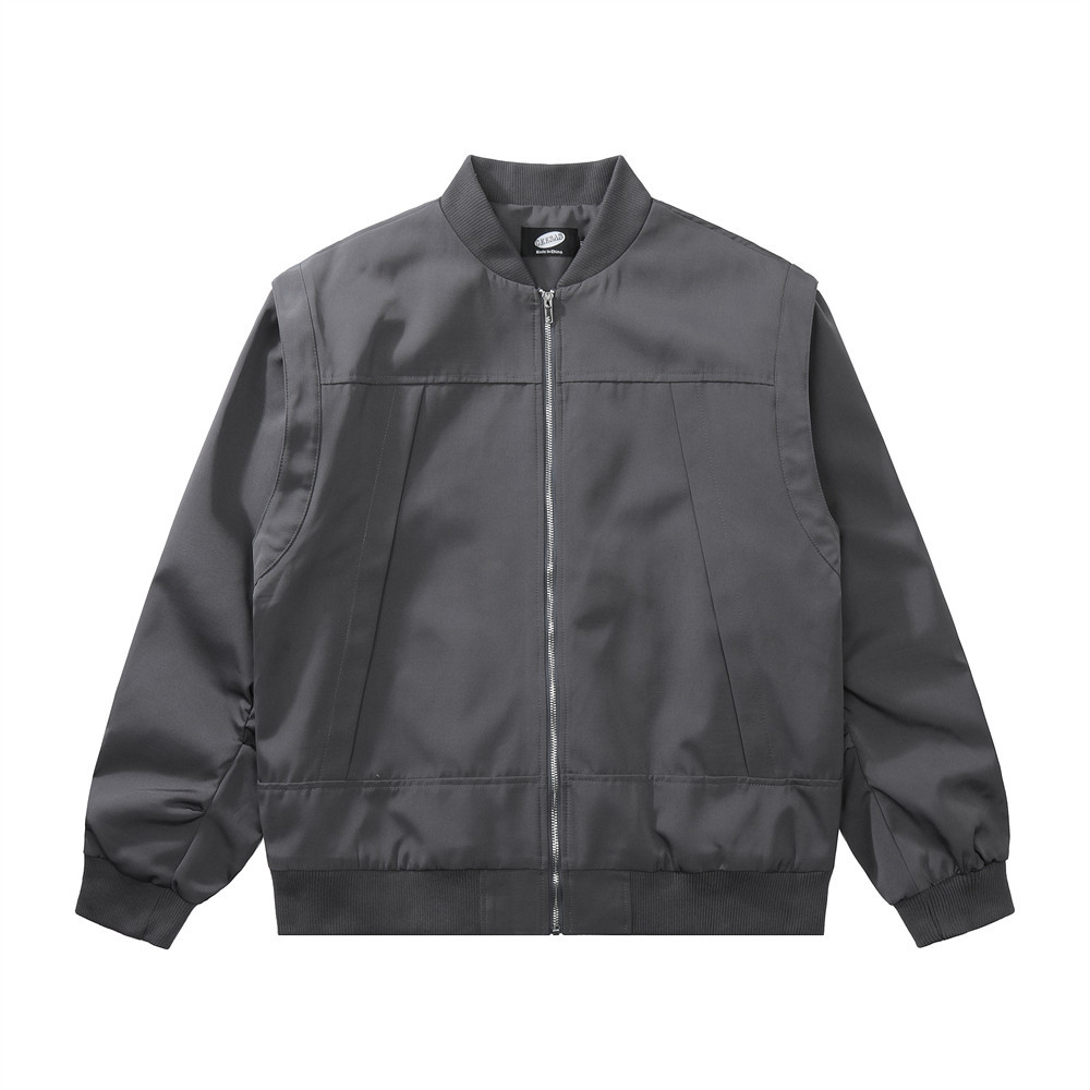 Pure Color Quilted Jacket Men - Image 4