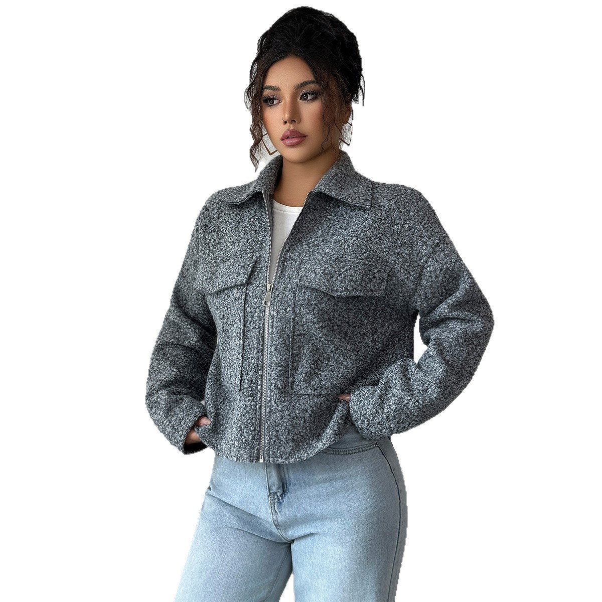 Elegant Long-sleeved Jacket For Women - Image 4