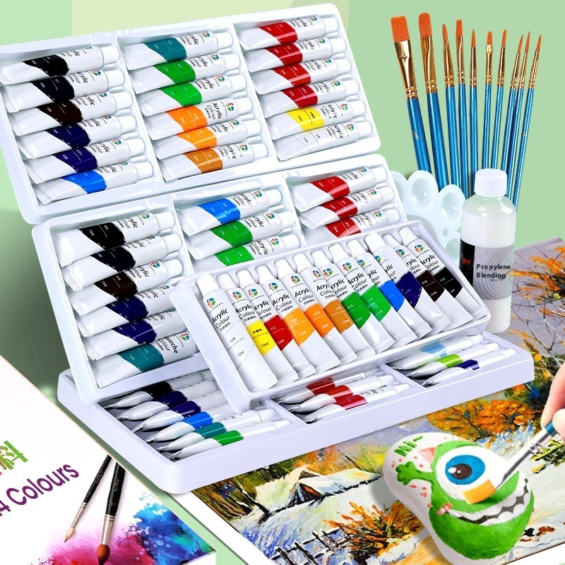 Propylene Paint Set 12ml Waterproof Beginner Children's Painting 12182436 Color Oil Painting