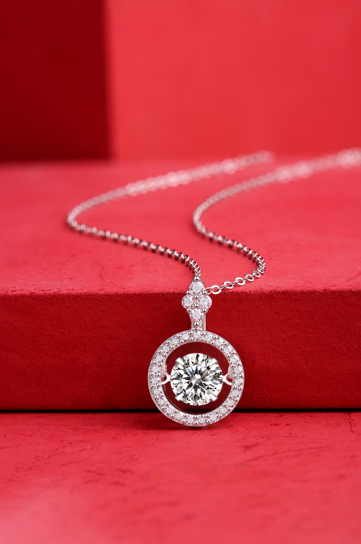 Touch - A Fashionable And Trendy Necklace Pendant Set With 1-carat Top-quality Moissanite S925 In Silver And Platinum Plating Can Be Tested With A Diamond Pen - Image 2