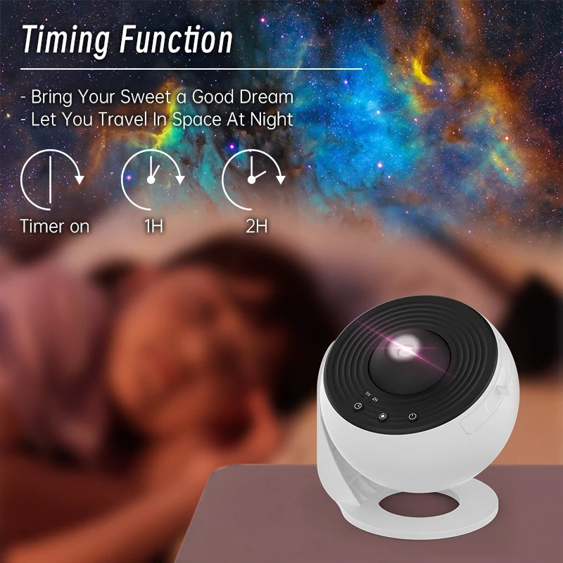 Night Light Galaxy Projector Starry Sky Projector 360 Rotate Planetarium Lamp For Kids Bedroom Valentines Day Gift Wedding Deco - Image 9